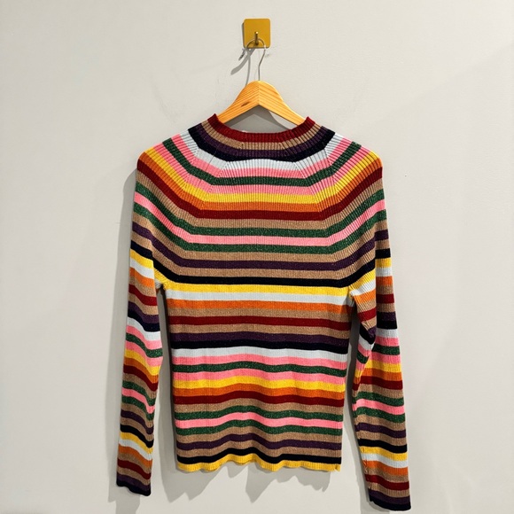 Boden Matilda Sparkle Jumper in Multi Stripe, Size 12 - Picture 12 of 14